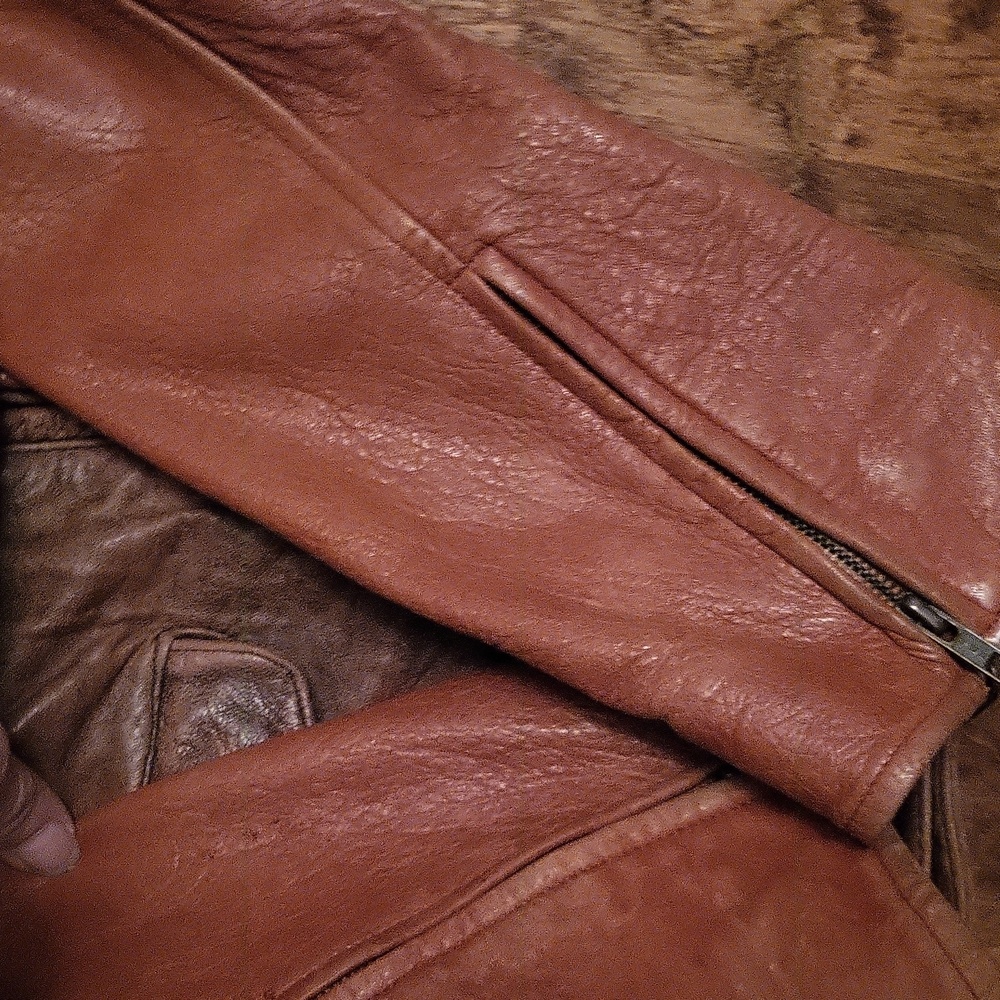 DKNY Vintage Genuine Leather Jacket Rare Find - Picture 7 of 14